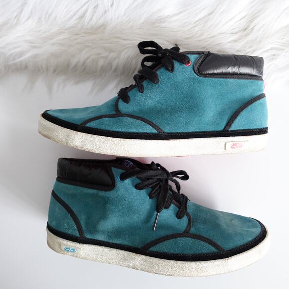 Diesel Teal and Black Athletic Shoes